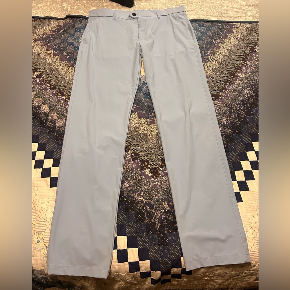 Greyson Men’s Pants: Montauk Sports trouser in Wolf Blue. 34/32